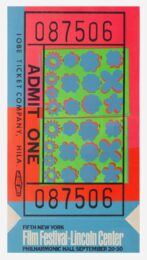 Lincoln Center Ticket (F. & S. 19) by Andy Warhol at Robert Fontaine Gallery