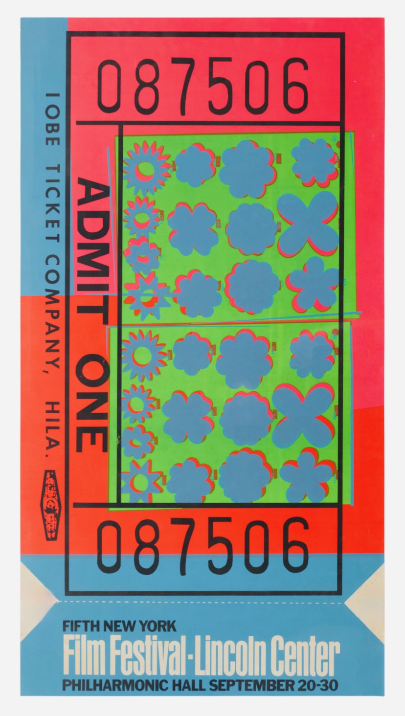 Lincoln Center Ticket (F. & S. 19) by Andy Warhol