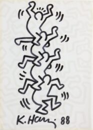 Untitled (Totem Drawing) by Keith Haring at Robert Fontaine Gallery