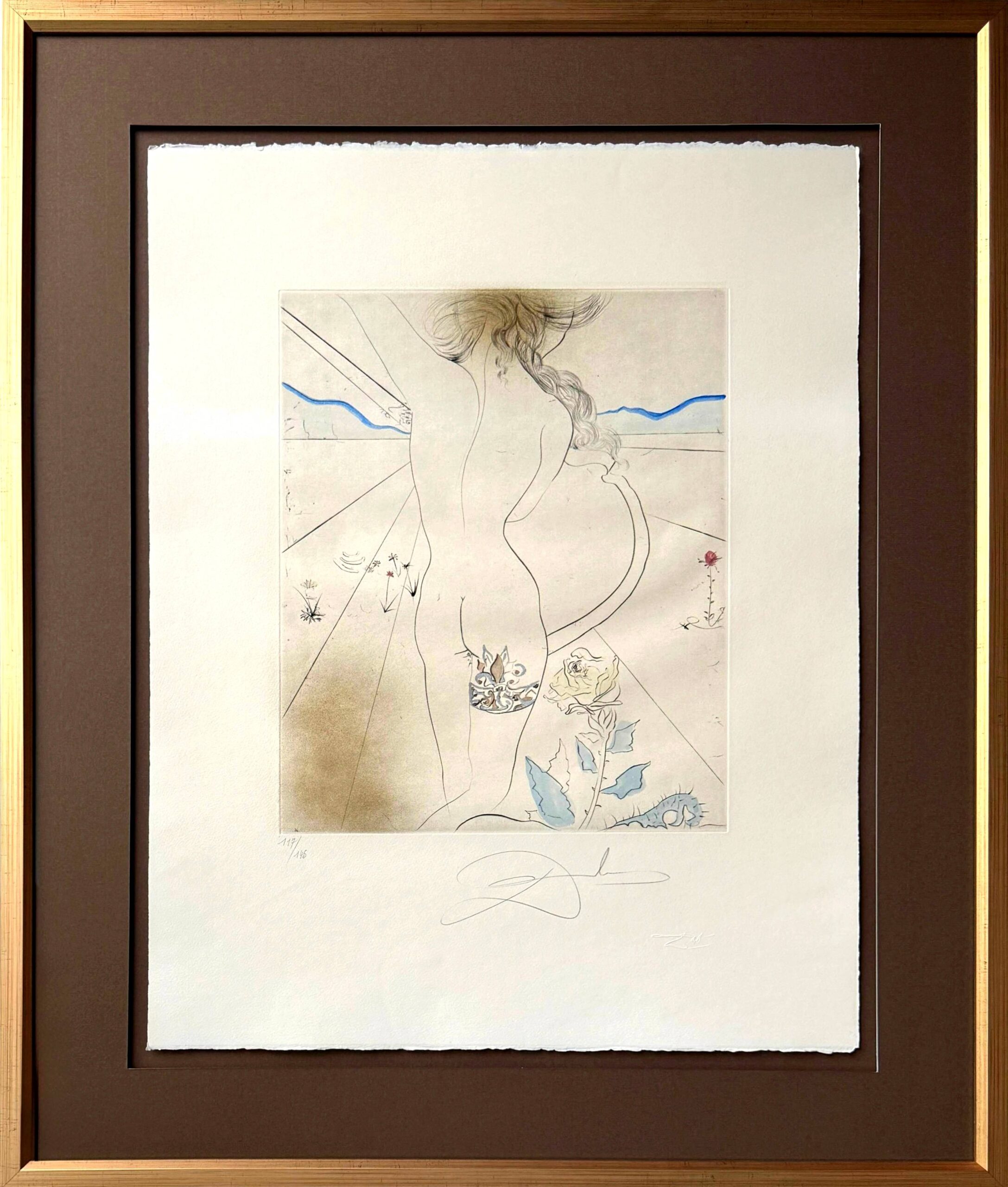 Nu à la jarretière (Nude with Garter) by Salvador Dalí