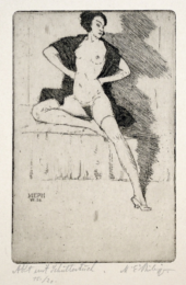 Nude on Couch by Martin Erich Phillip at Harris Schrank Fine Prints