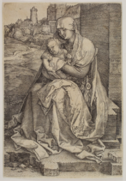 The Virgin and Child Seated by the Wall by Albrecht Dürer at Sarah Sauvin