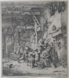 The Family by Adriaen van Ostade at Jan Johnson Old Master Modern Prints