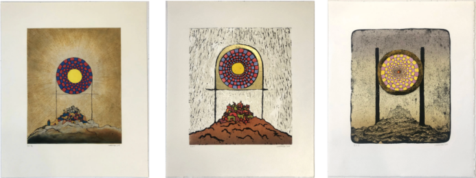 Pantheon (Triptych) by Chuck Webster at Jungle Press Editions