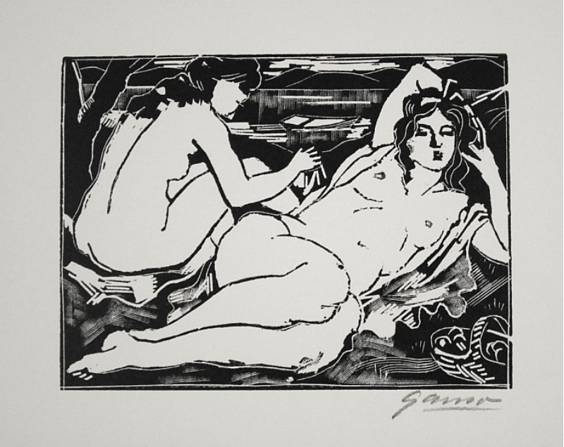 Two Nudes by Emil Ganso