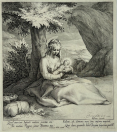 The Rest on the Flight into Egypt by Jan Harmensz Muller at Jan Johnson Old Master Modern Prints