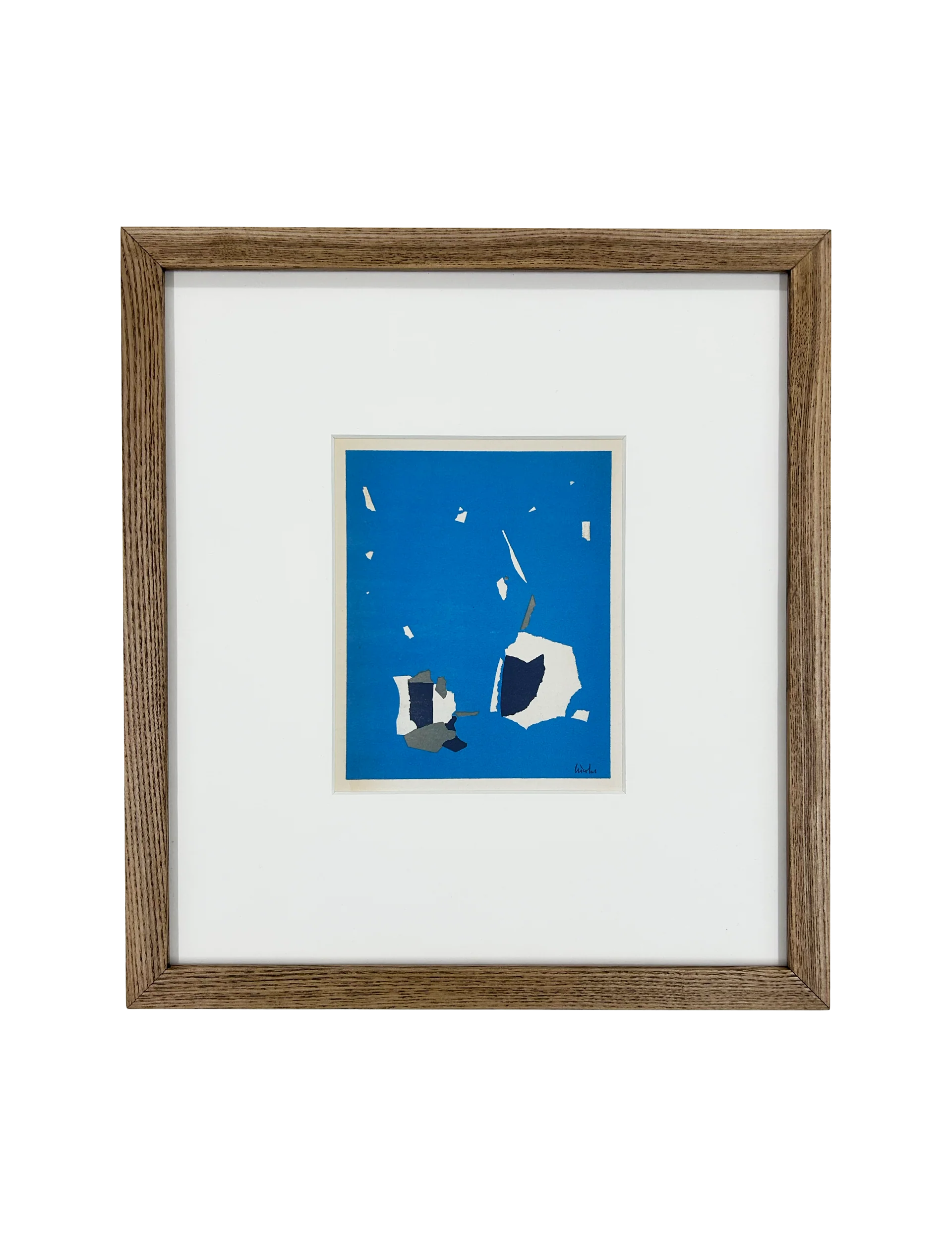 Composition fond bleu ciel by Nicolas de Staël