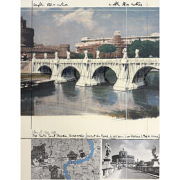 Ponte Sant’Angelo, Wrapped/Project for Rome by Christo and Jeanne-Claude at Turner Carroll Gallery