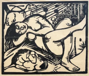 The Sleeping Shepherdess by Franz Marc at Gilden's Art Gallery