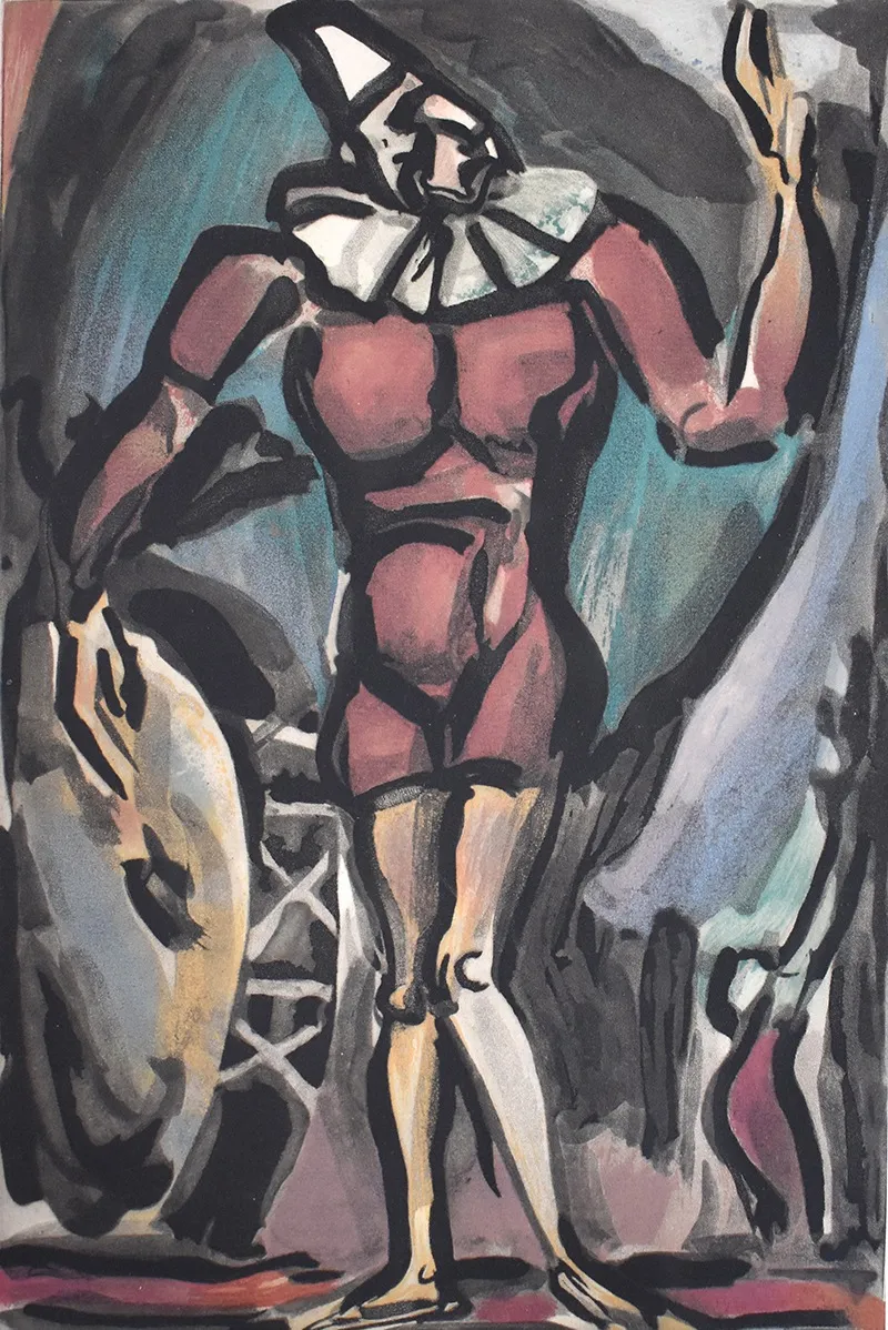 Clown with the Big Chest, from: Circus by Georges Rouault