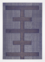 Iteration Blue V by Jonathan Higgins at Manneken Press (IFPDA)