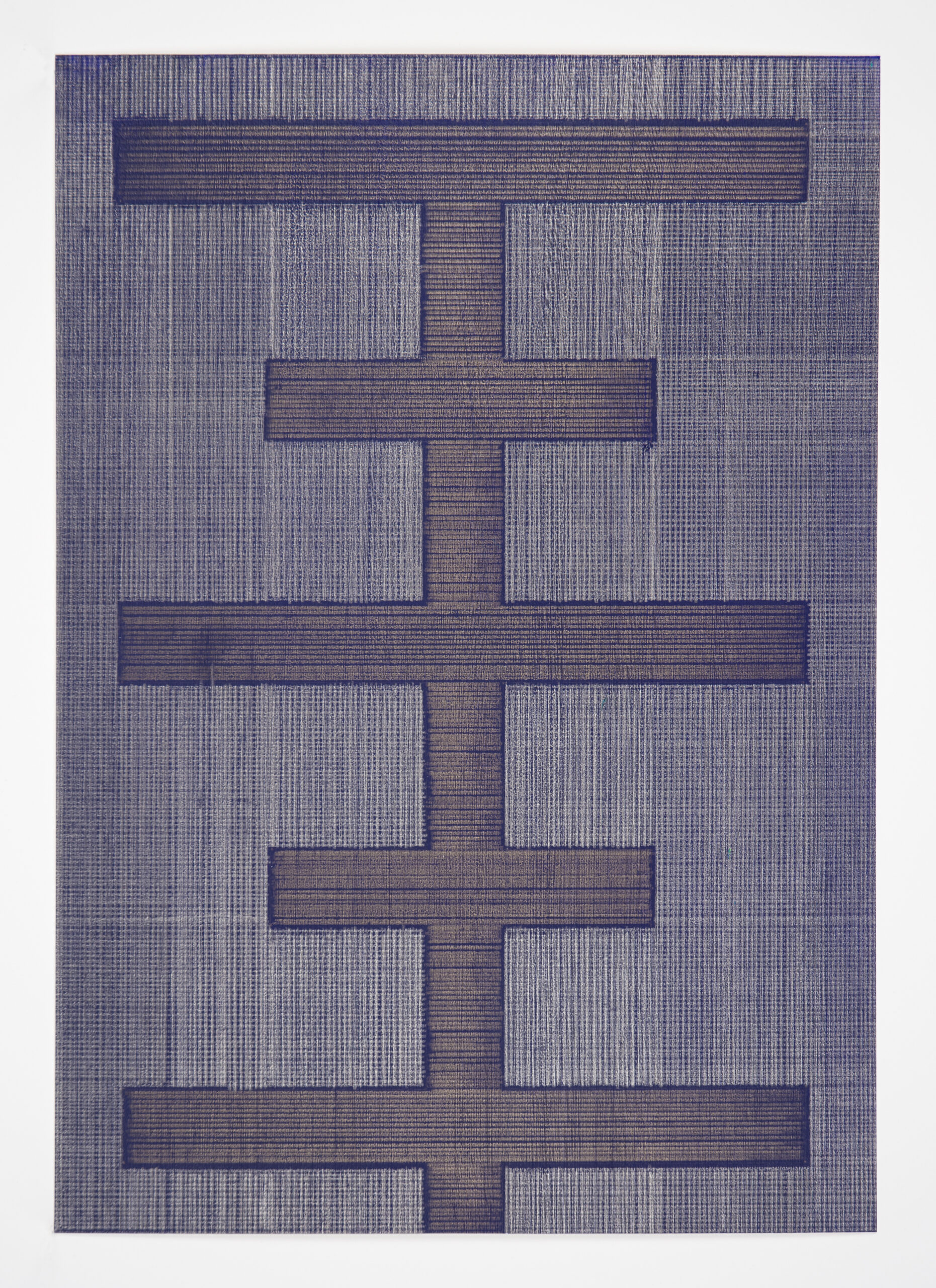 Iteration Blue V by Jonathan Higgins