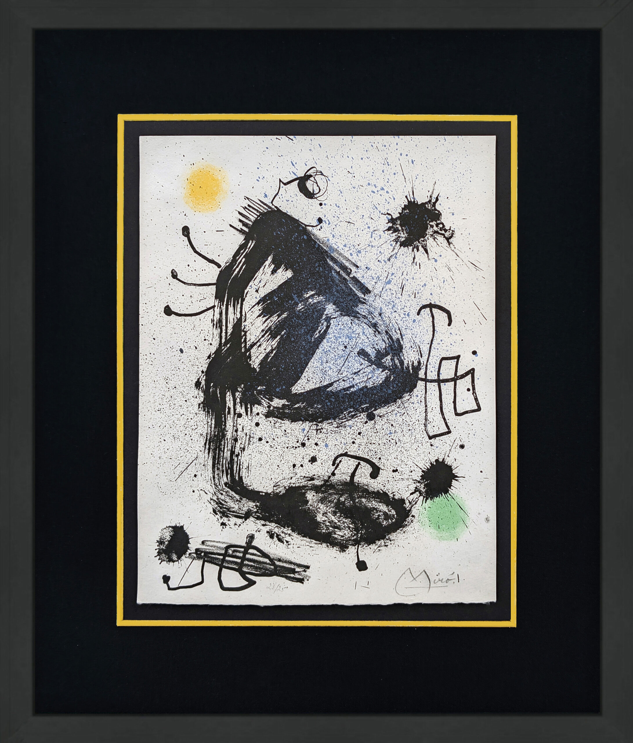 Plate 3 from Bouquet de Reves Pour Neila by Joan Miro