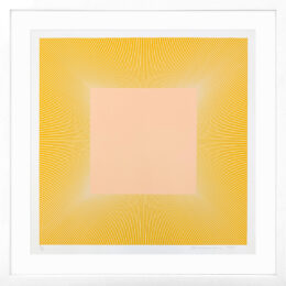 Untitled (Peach with Yellow) by Richard Anuszkiewicz at GallArt.com