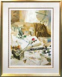 Memories, Large Hand Signed Serigraph on Paper, Edition of 150, 46×37 in. Framed by Michael Gorban at GallArt.com