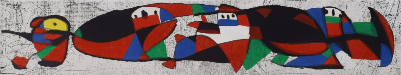 The Troglodytes I | Les troglodytes I by Joan Miro at Gilden's Art Gallery