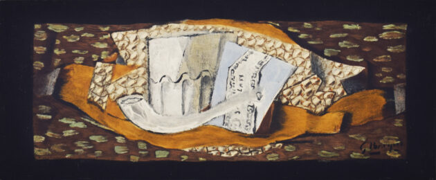 Still life with a Glass and a Pipe | Nature morte au verre et à la pipe by Georges Braque at Gilden's Art Gallery