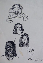 Woman’s Faces by Mark Rubovics at Gilden's Art Gallery