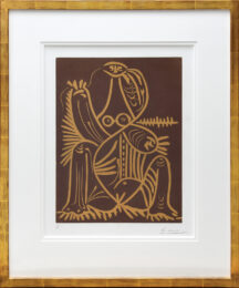 Femme Assise en Pyjama de Plage II (Seated Woman in Beach Pajamas II) by Pablo Picasso at Peter Harrington Gallery