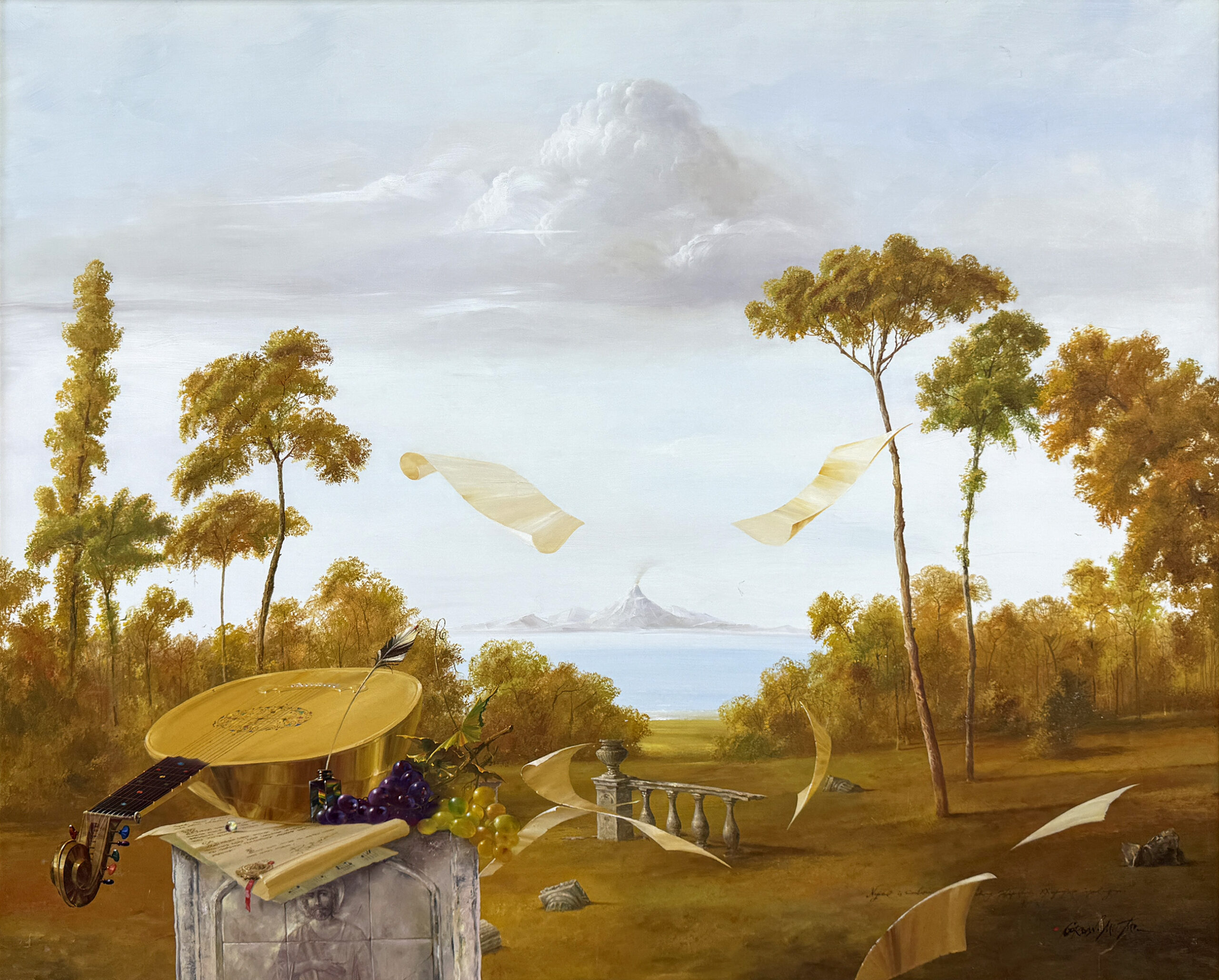 Landscape With Mandolin by Michael Gorban