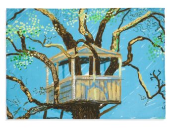 Tea Towel – Tree House by David Hockney at Dovehouse Contemporary