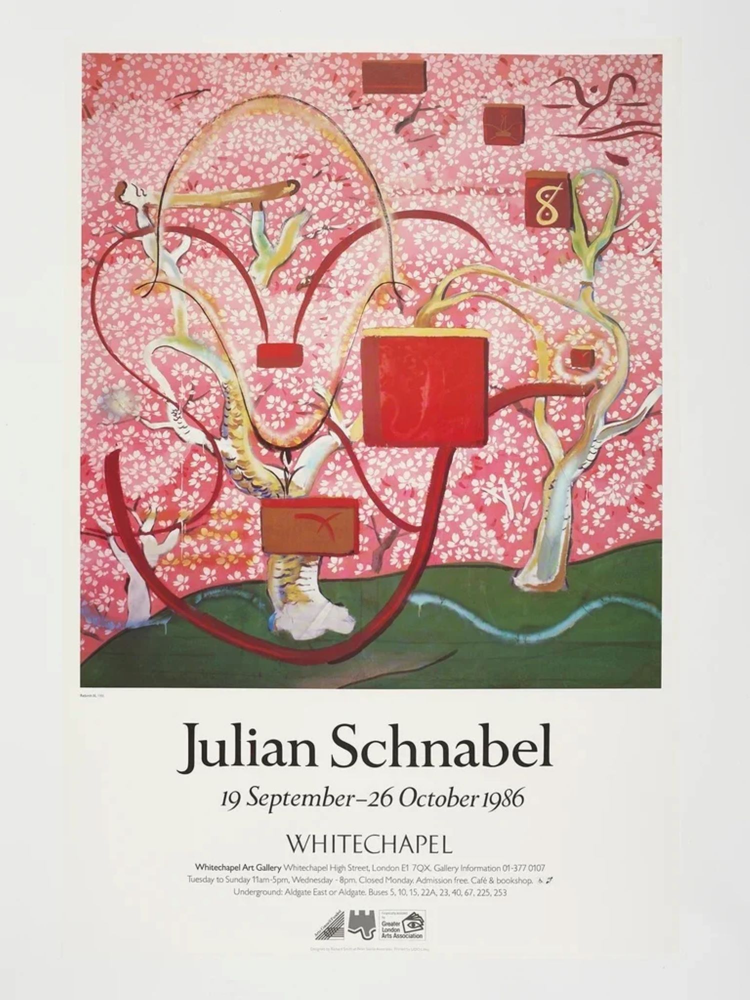 Julian Schnabel rare exhibition poster by Julian Schnabel