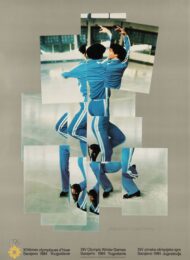 Hand-Signed 1984 Sarajevo Olympic Winter Games by David Hockney at Clifton Gallery