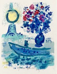 Bateau Mouche au Bouquet by Marc Chagall at Epicentrum Art Gallery