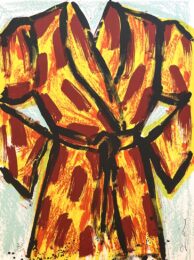 Black Ink Robe by Jim Dine at Hamilton-Selway Fine Art