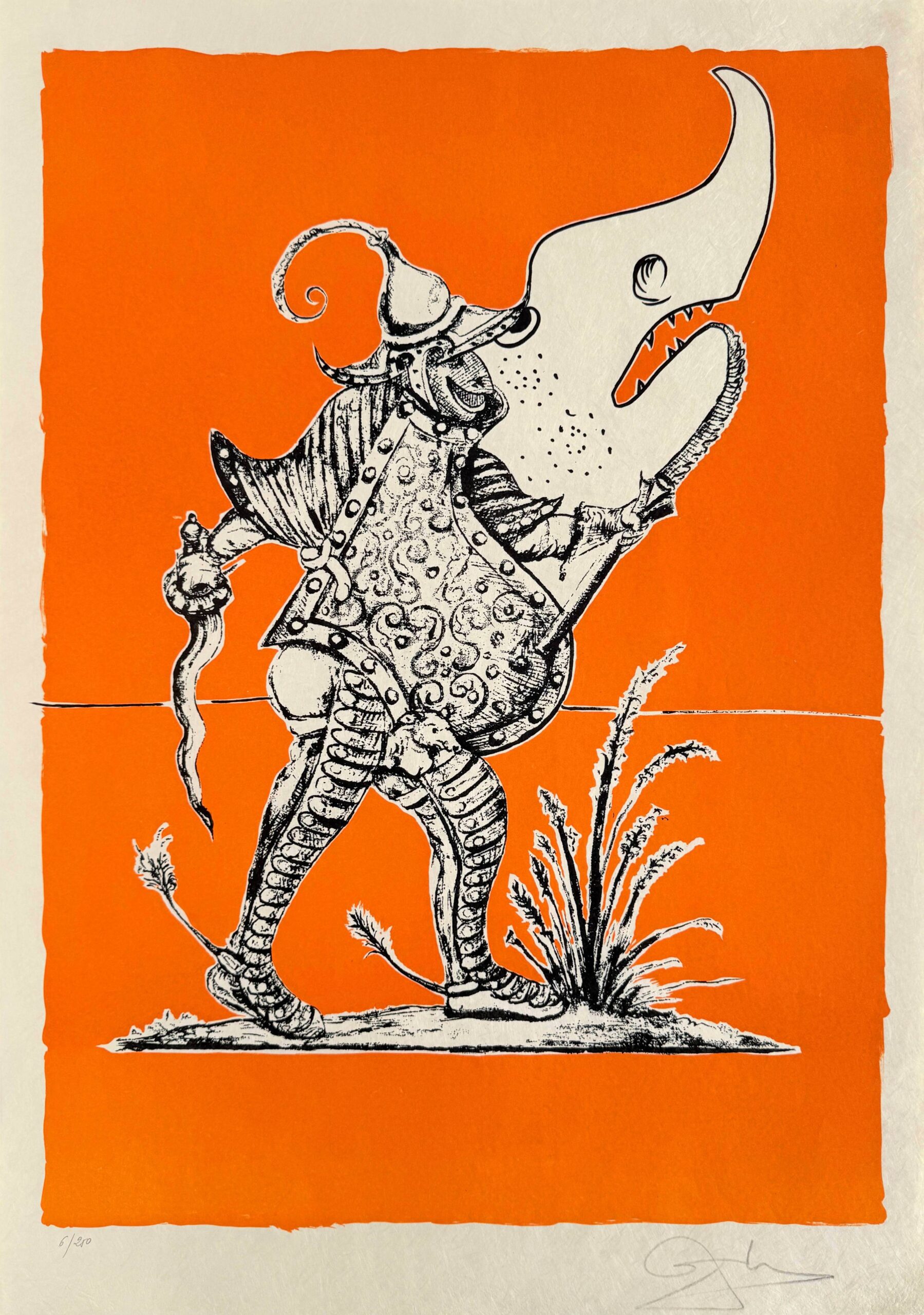 Les Songes Drôlatiques de Pantagruel, Planche XXIV by Salvador Dalí