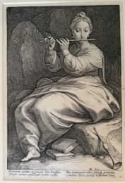 Euterpe the Muse by Hendrik Goltzius at Chicago Fine Prints