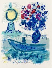 Bateau Mouche au Bouquet by Marc Chagall at Epicentrum Art Gallery
