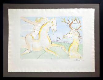 Le Cheval s’étant voulu venger du Cerf (The Horse that Wanted Revenge on the Stag) by Salvador Dalí at Epicentrum Art Gallery