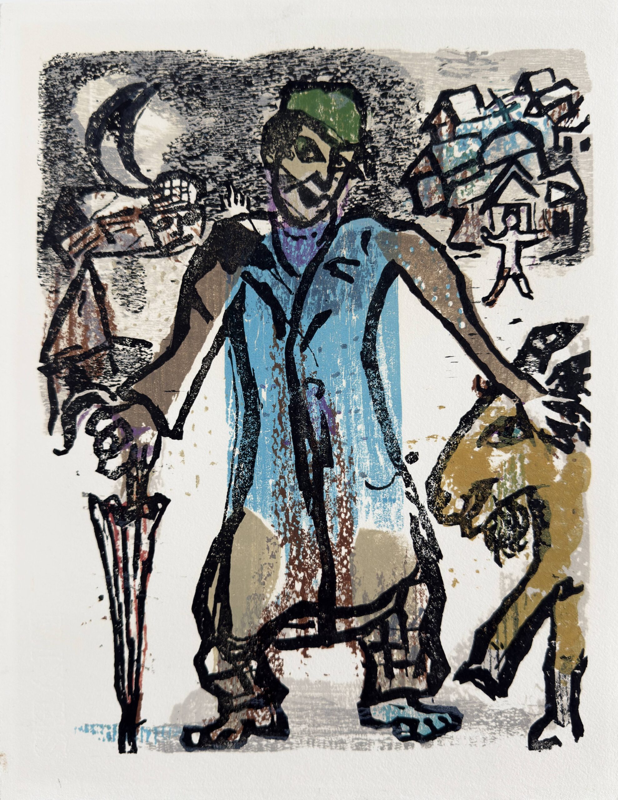 Poèmes, Planche XVII by Marc Chagall