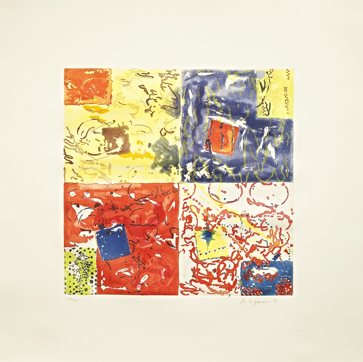 4 x 4 by Nancy Graves