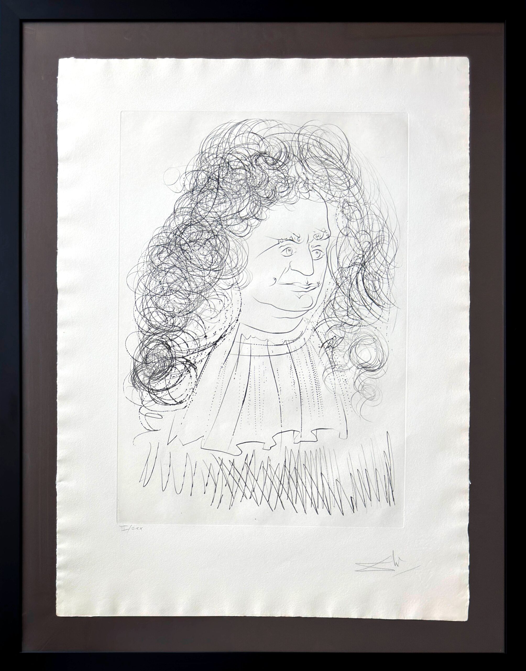 Portrait of la Fontaine by Salvador Dalí