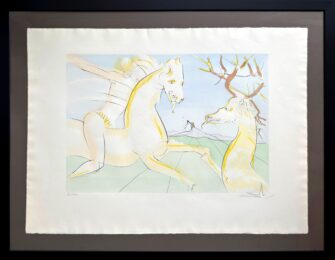 Le Cheval s’étant voulu venger du Cerf (The Horse that Wanted Revenge on the Stag) by Salvador Dalí at Epicentrum Art Gallery
