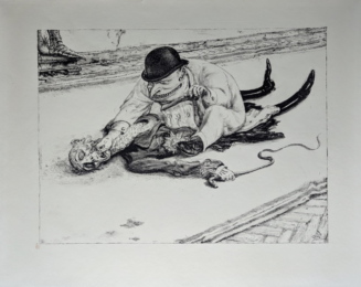 Hand over the gold tooth! Careful! by Andreas Paul Weber at Sylvan Cole Gallery