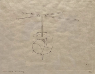 The Chocolate Grinder by Marcel Duchamp at Isselbacher Gallery
