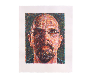 Self-Portrait by Chuck Close at Jim Kempner Fine Art