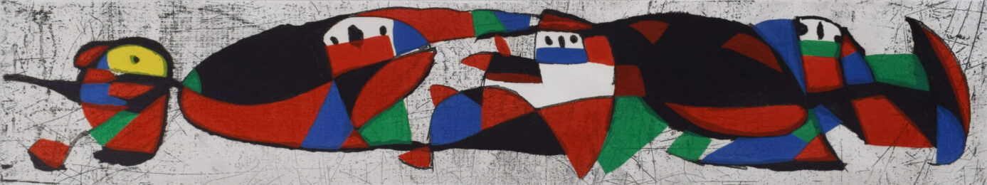The Troglodytes I | Les troglodytes I by Joan Miro at Gilden's Art Gallery