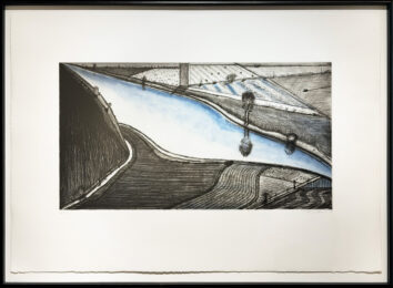 Dark Hill River by Wayne Thiebaud at Christopher-Clark Fine Art