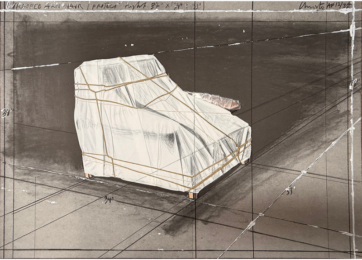 Wrapped Armchair Project by Christo and Jeanne-Claude at Turner Carroll Gallery