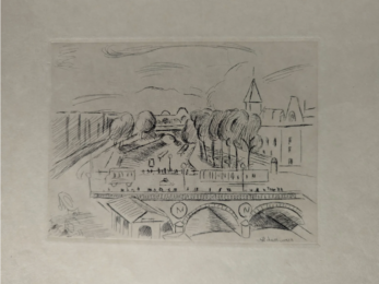 Vue de Paris: le Pont Saint-Michel by Matisse Mesnil at Sylvan Cole Gallery