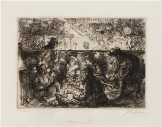 Arch Conspirators by John Sloan at Mary Ryan Gallery