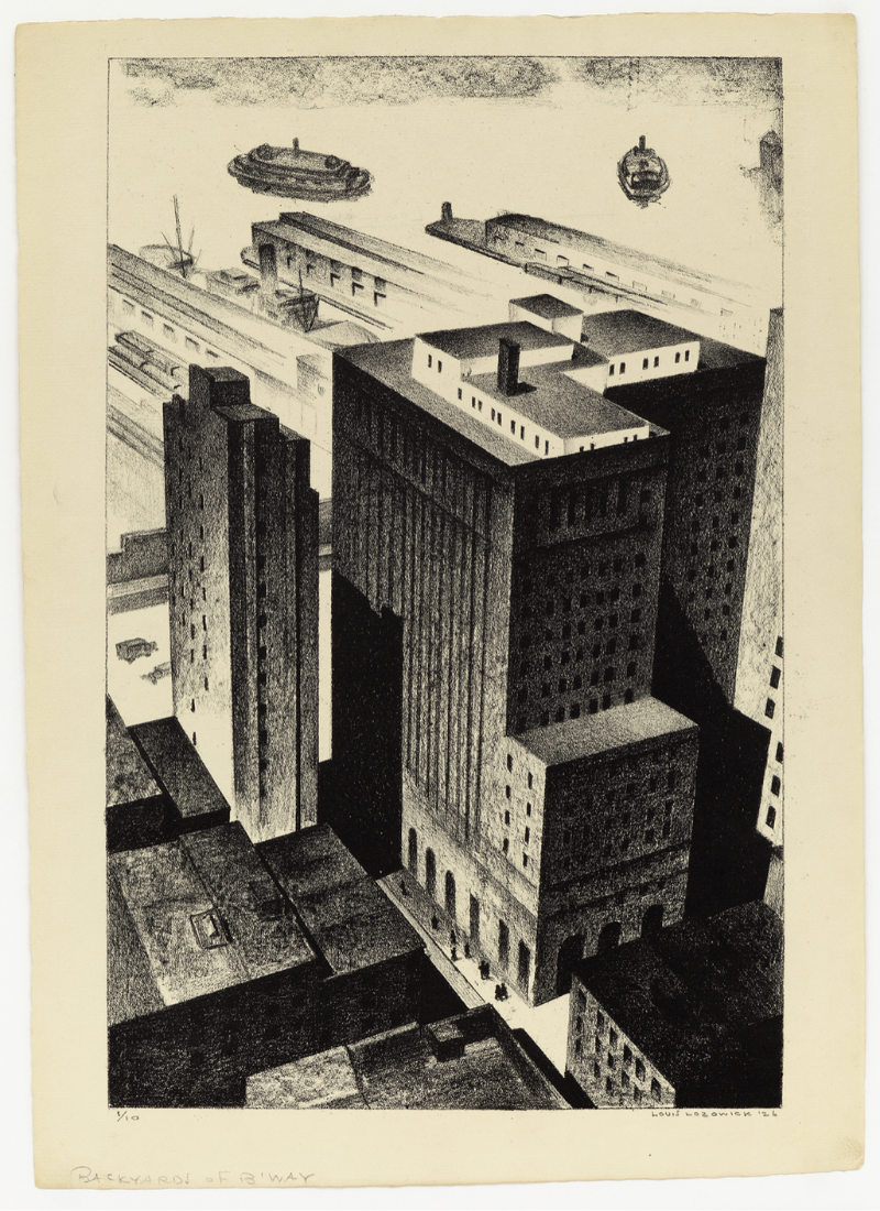 Backyards of Broadway by Louis Lozowick
