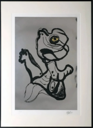 Woman With the Golden Eye by Karel Appel at Douglas Flanders & Associates
