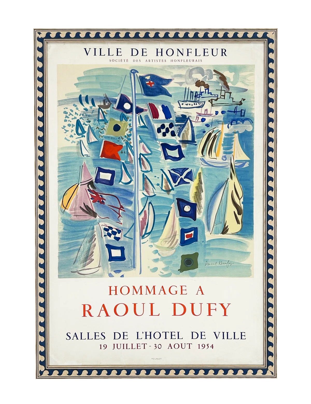 Hommage a Raoul Dufy, Ville de Honfleur by Raoul Dufy