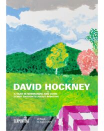 Original Exhibition Poster – Thomas Mupfupi Resting on a Pink and White Checkered Tablecloth (... by David Hockney at Dovehouse Contemporary