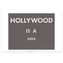 Hollywood is a Verb by Ed Ruscha at Dovehouse Contemporary
